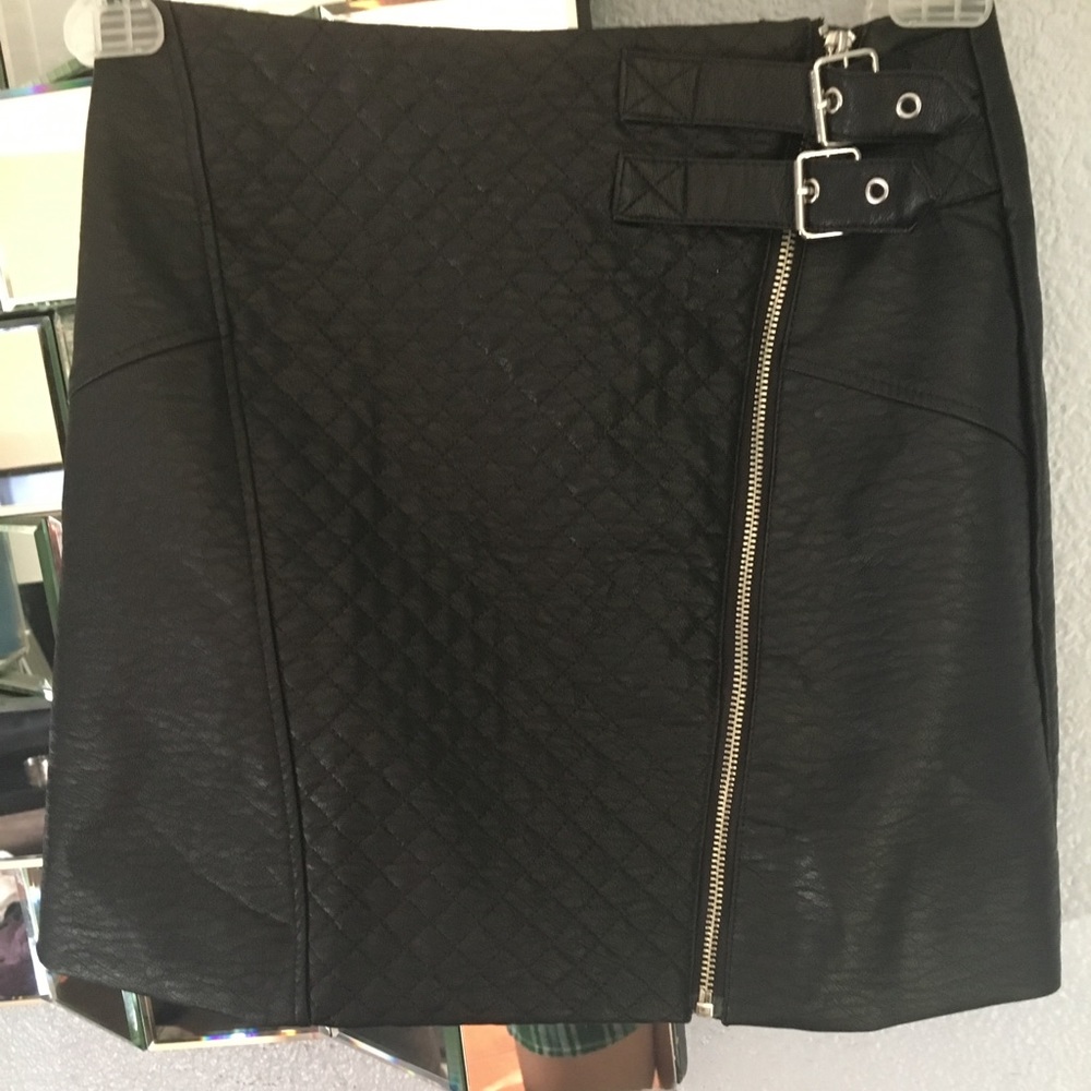 Black H&M “leather” skirt